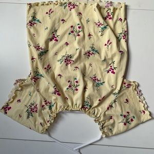 off the shoulder floral crop